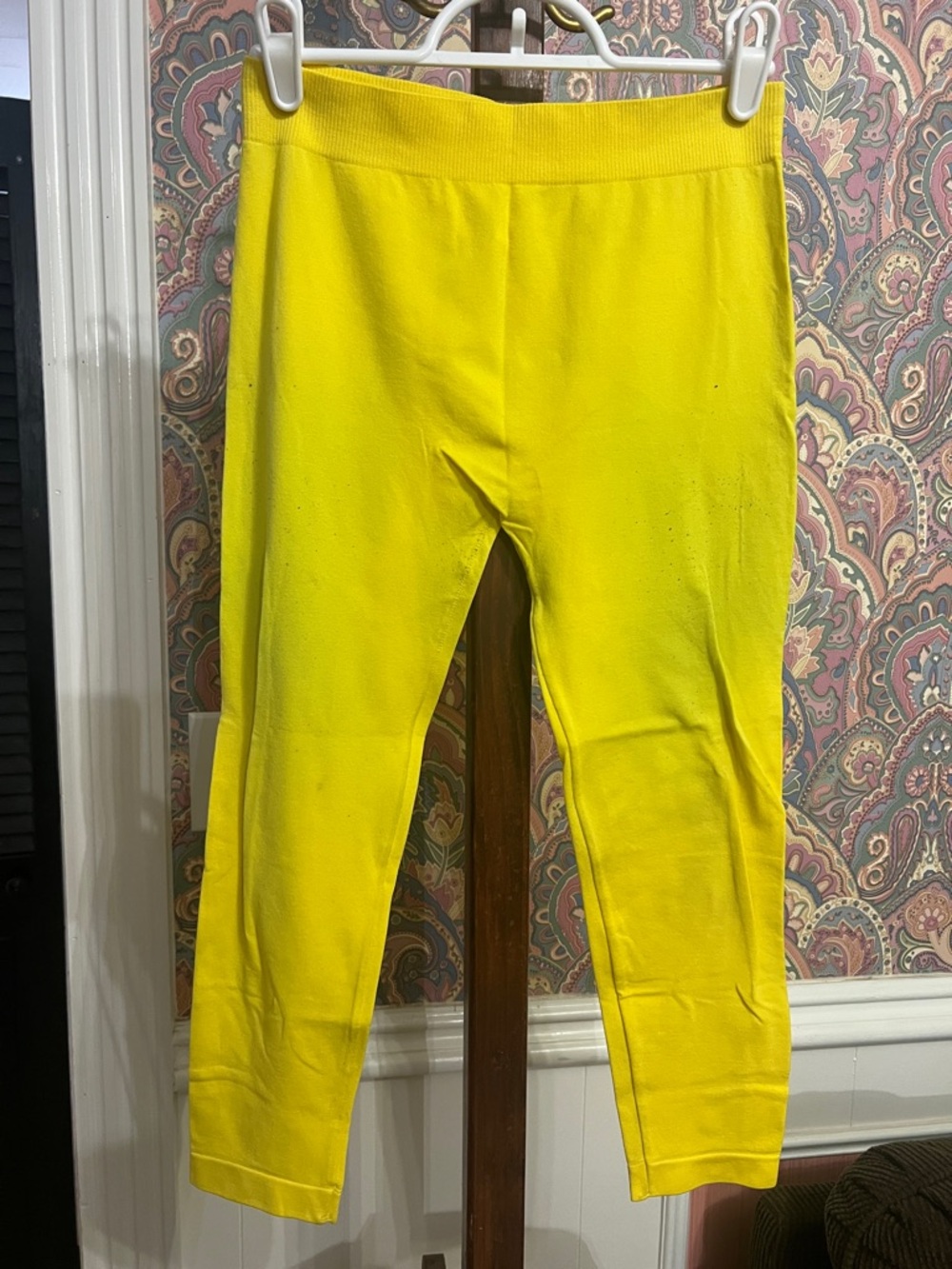 Women's Bright Yellow Stretch Leggings